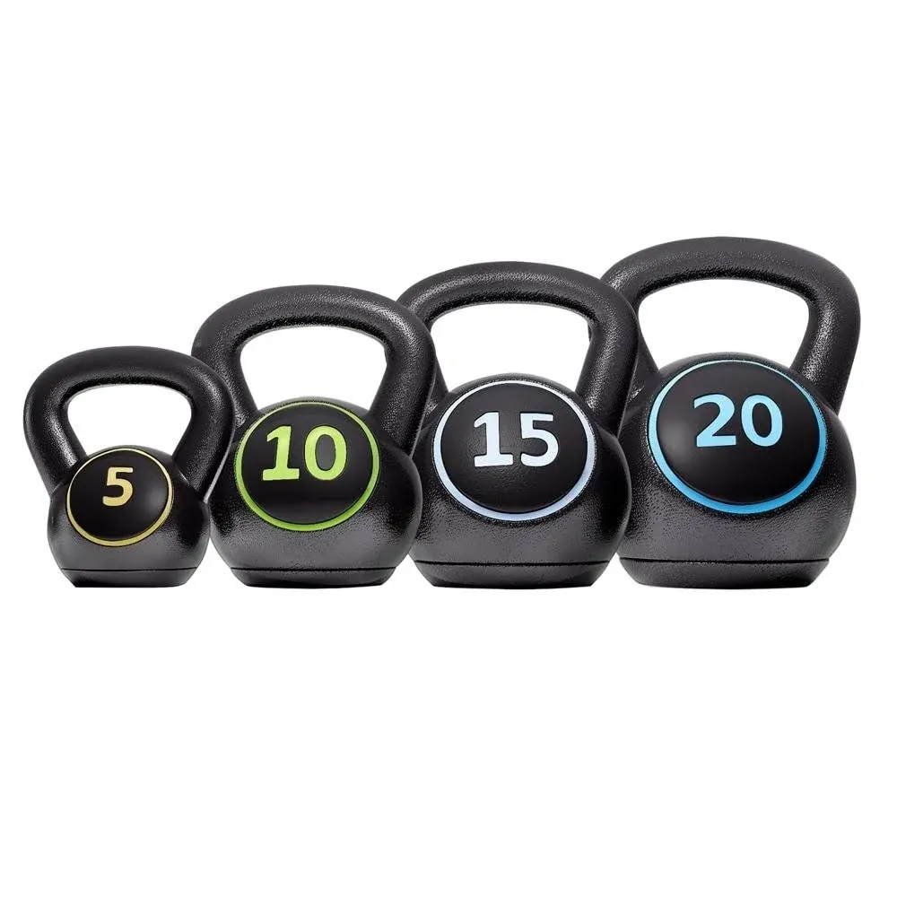 Kettlebell Sets 4 Piece Strength Training KettleBells Weight Set 5lb, 10lb, 1...