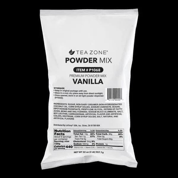 Tea Zone 2 lbs Vanilla Powder