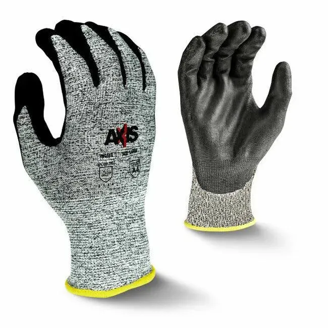 Radians RWG555 Axis Cut Protection Level A4 Foam Nitrile Dipped Workk Glove, Small