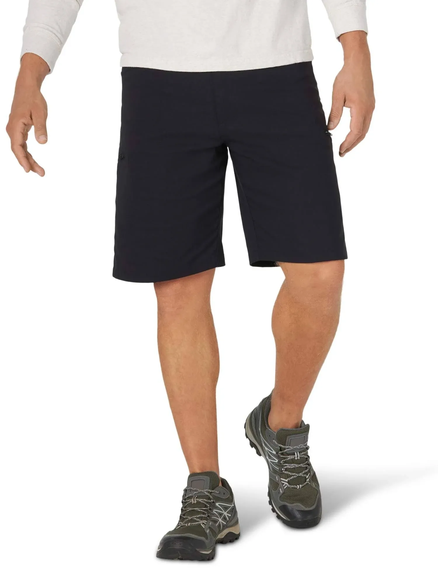 Wrangler Authentics Men's Performance Comfort Flex Cargo Short, Black, 36