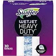 Swiffer WetJet Heavy Duty Mopping Pad Refill, 30 Count