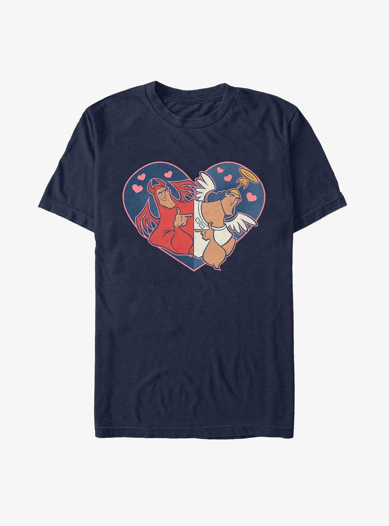 Disney The Emperor's New Groove Kronk Devil & Angel Heart Extra Soft T-Shirt | Hot Topic