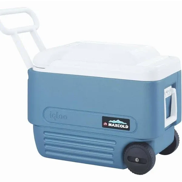 Roller Cooler MaxCold Blue 40 qt Blue