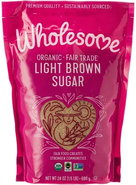 Wholesome Sweeteners Sugar - Organic - Light Brown - 24 oz - Case of 6