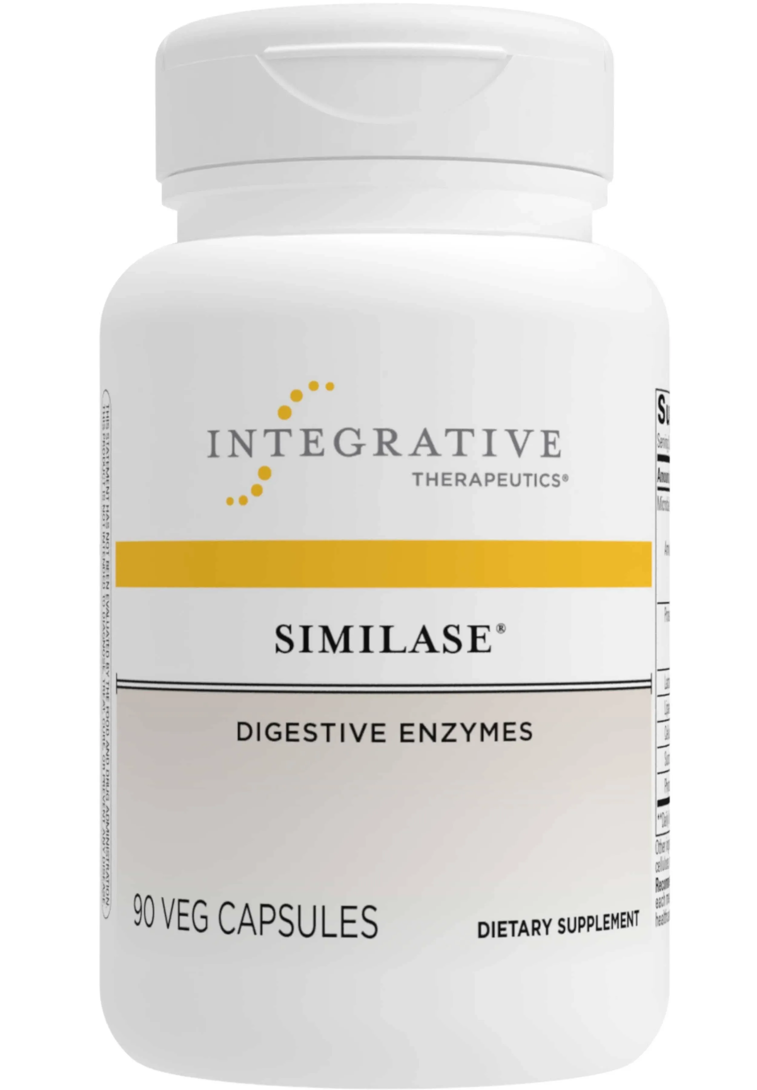 Integrative Therapeutics - Similase - Physician Developed Digestive Enzymes for Women and Men - Vegan - 90 Vegetable Capsules