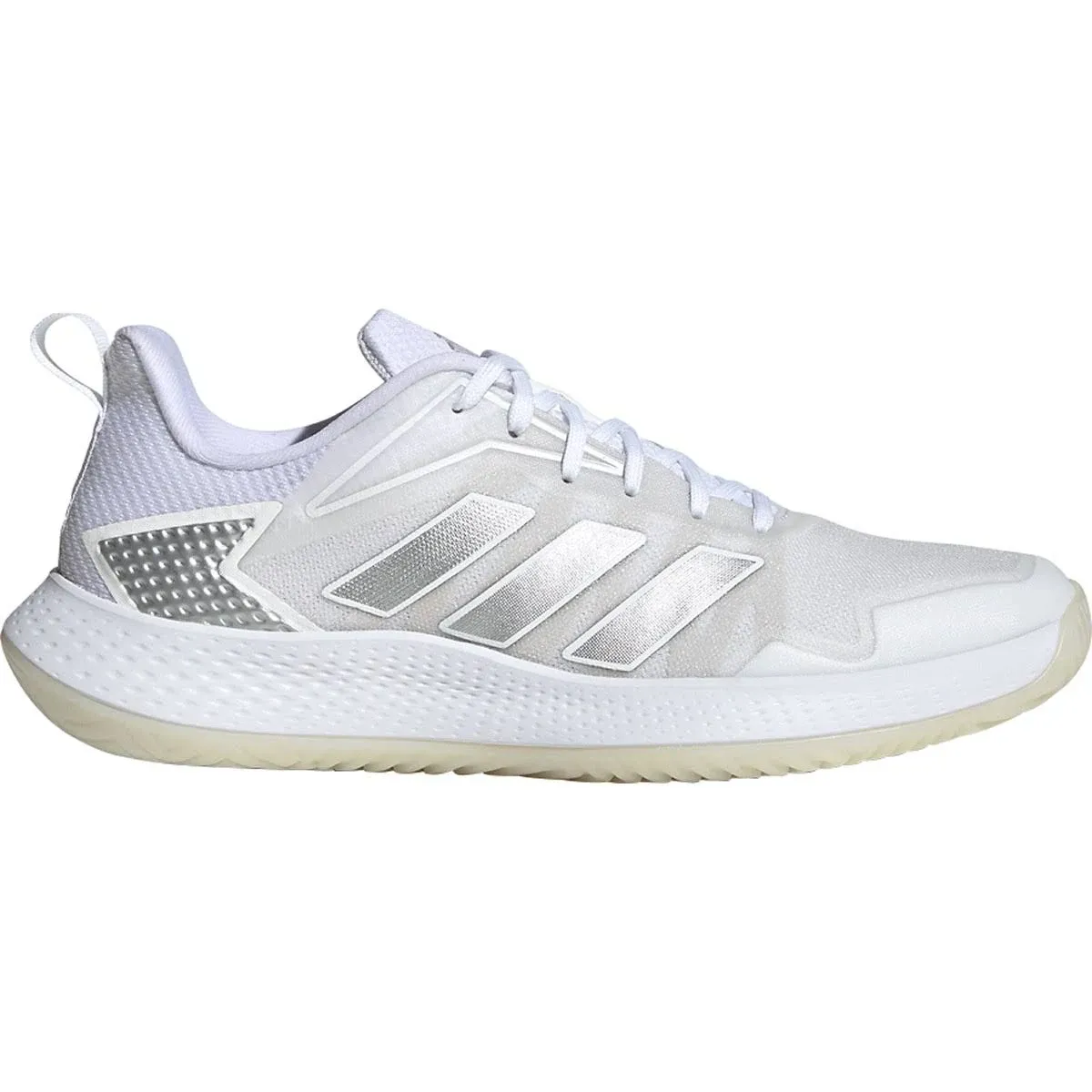 Women's Adidas Defiant Speed Tennis Shoes 10 White/Silver Grey