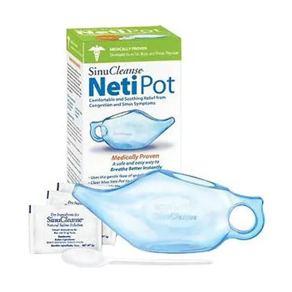 Sinucleanse Neti Pot, Clear blue-1 Each