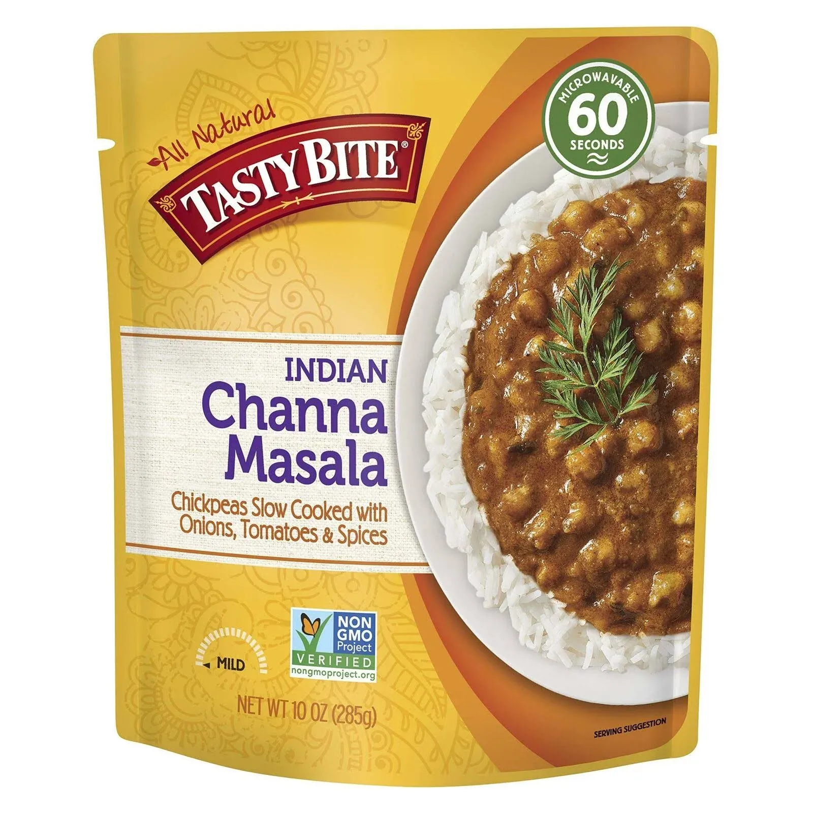 Tasty Bite Indian Entree Channa Masala 10 Ounce Pack of 6, Ful