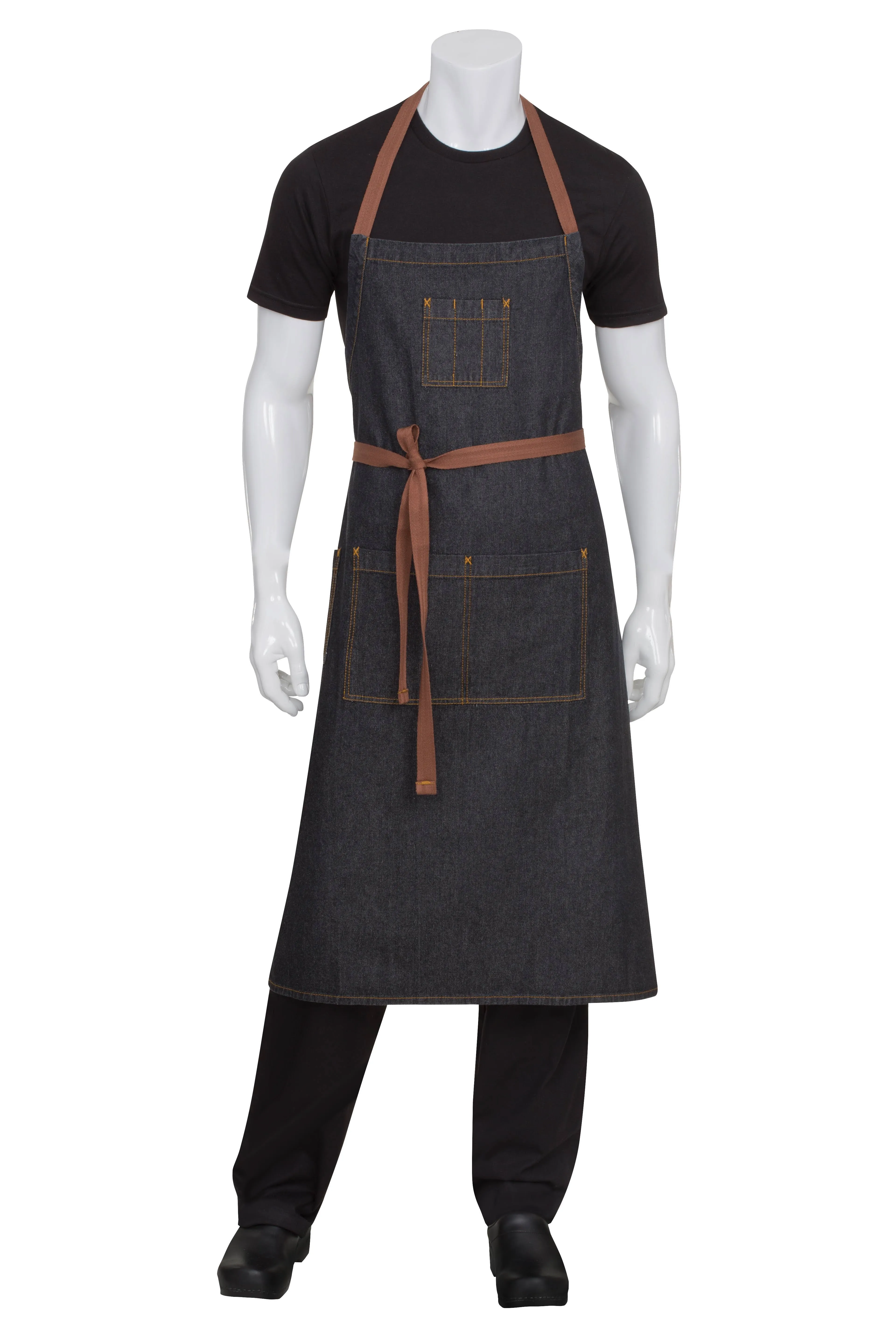 Brooklyn Dark Grey Half Bistro Apron