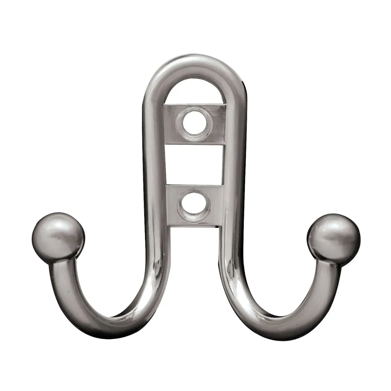 BRAINERD B46115J-SN-C Double Robe Hook with Ball End, Satin Nickel