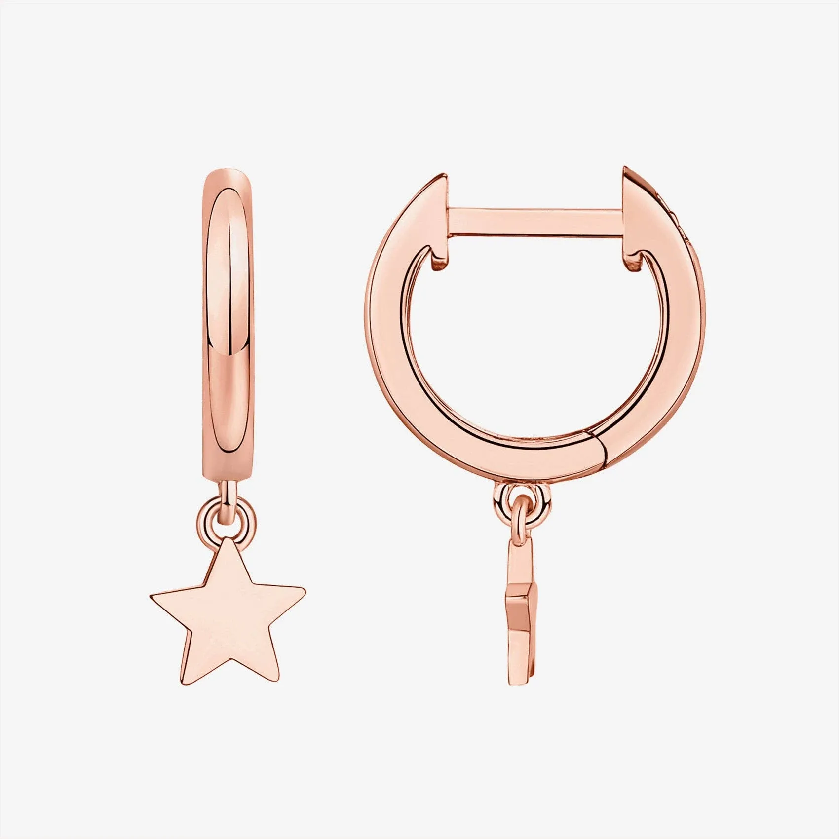 Drop Star Gold Huggie Earrings for Women by PAVOI