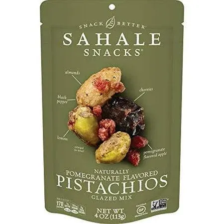 Sahale Pomegranate Flavored Pistachio Mix, 4 Ounces