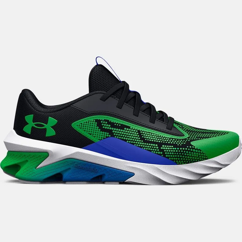 Under Armour Kids Scramjet 4 (Little Kid) Boy's Shoes Black/Versa : 10.5 Little Kid M