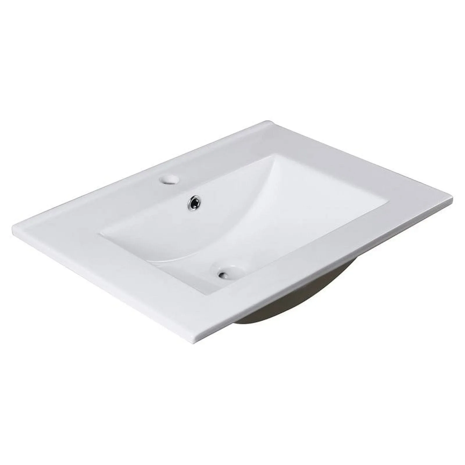 Fresca FVS6224 Torino 24&#034; Ceramic Drop In Vanity Top - White