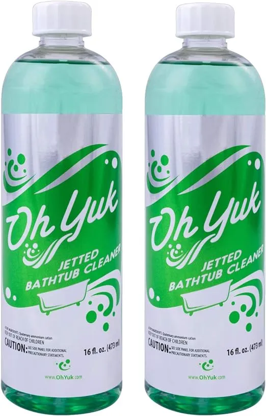 Oh Yuk Jetted Tub Cleaner for Jacuzzis, Bathtubs, and Whirlpools - 16 Ounces