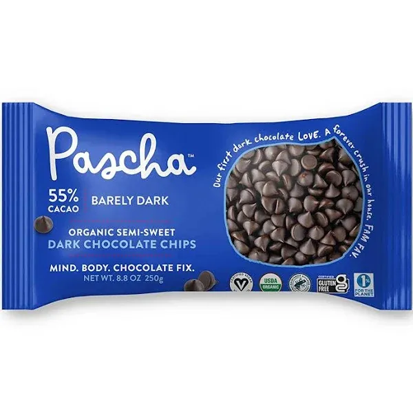 Pascha Organic Dark Chocolate Chips, 8.8 oz