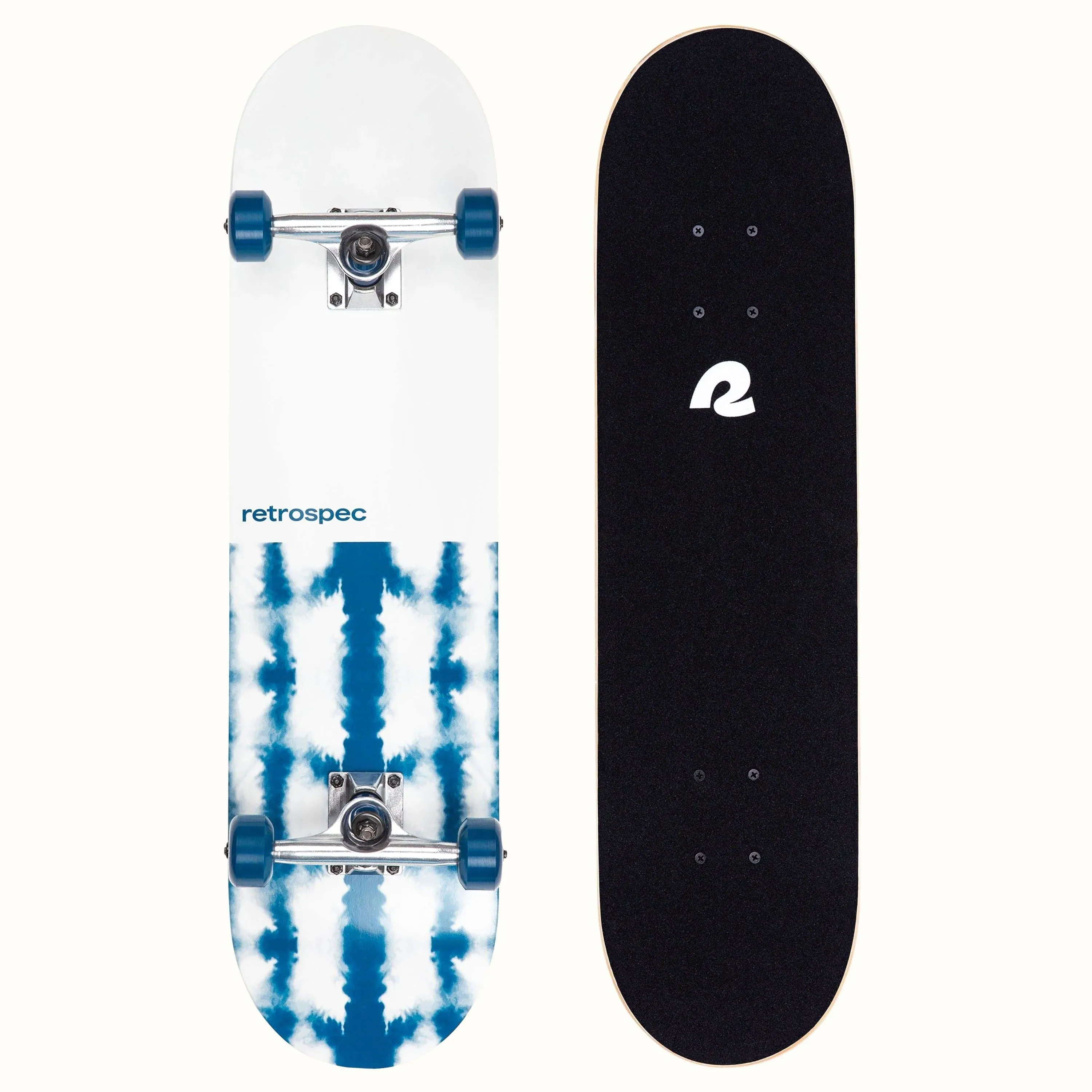 Retrospec Alameda Skateboard Complete | Canadian Maple Wood Deck w/ 5.5 Inch Aluminum Alloy Trucks for Commuting, Cruising, Carving & Downhill Riding