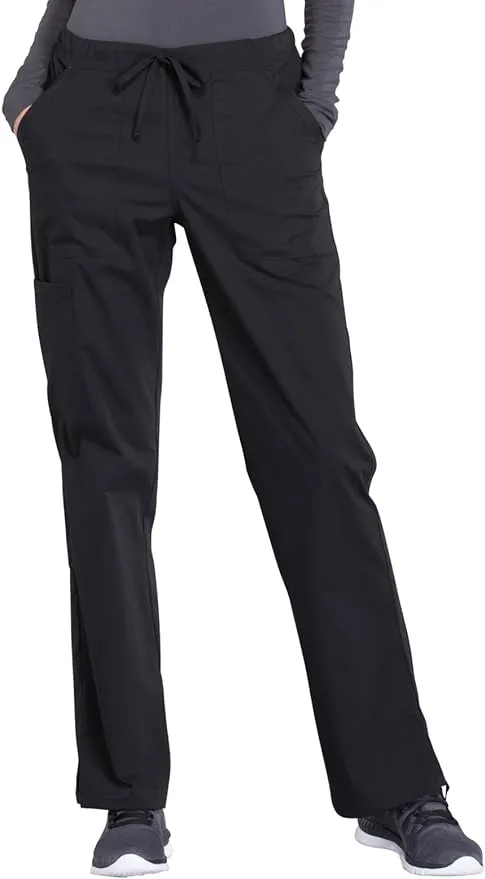 Cherokee Workwear Professionals Women s Scrubs Pant Mid Rise Straight Leg Drawstring WW160