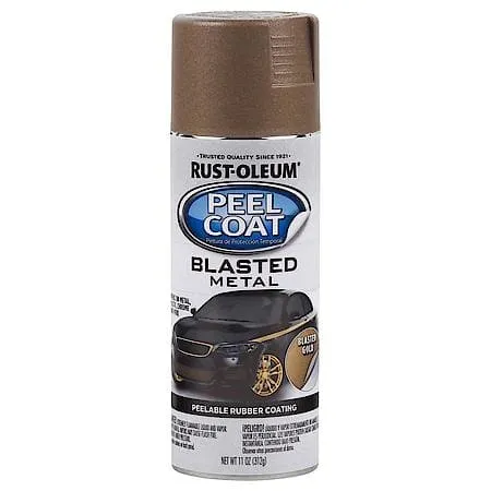 Peel Coat Spray Paint - Blasted Metal-Gold (11 oz.)