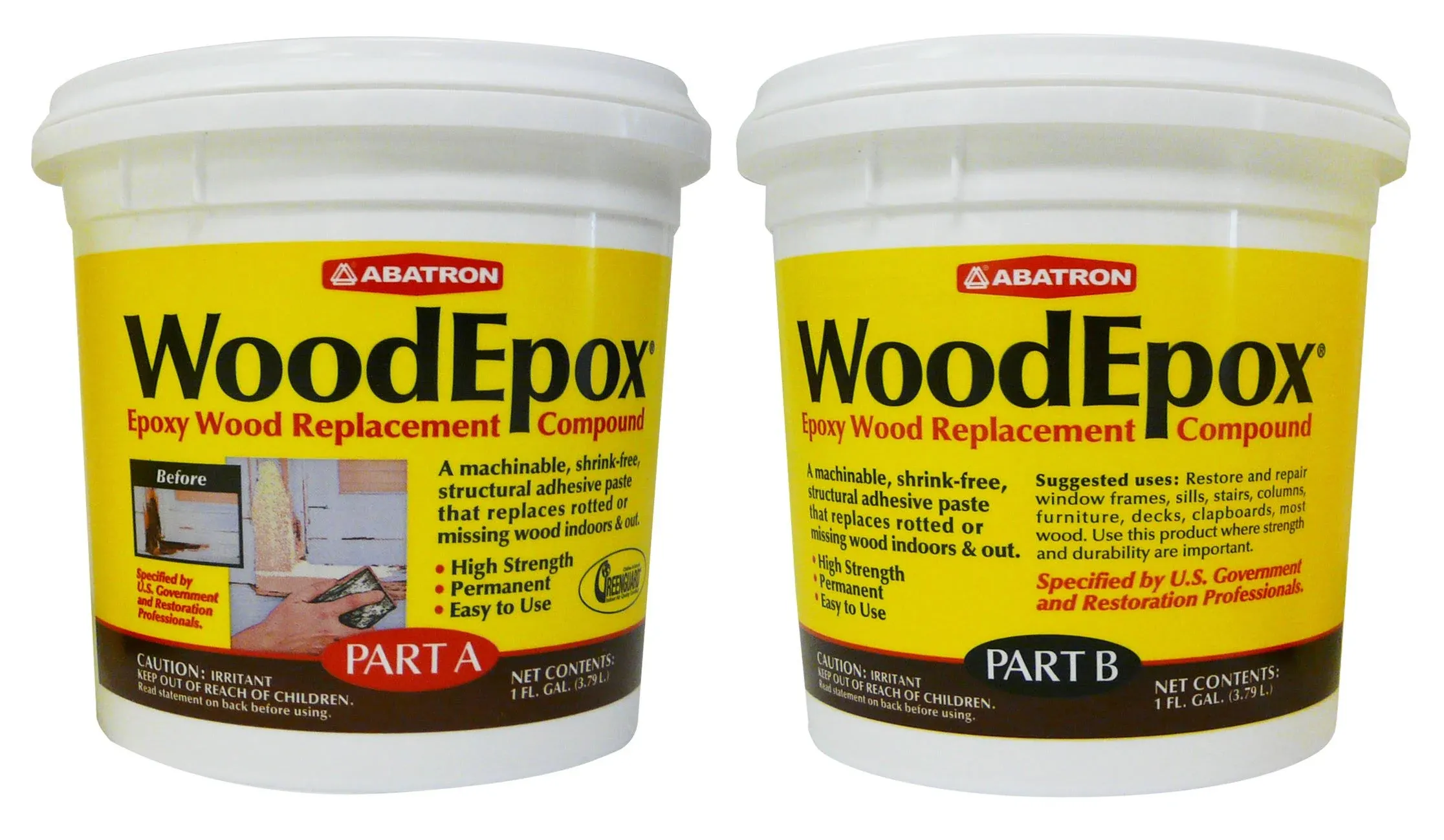 NEW Abatron WE2GKR WoodEpox Indoor and Outdoor Epoxy Wood Repair Kit 2 gallon