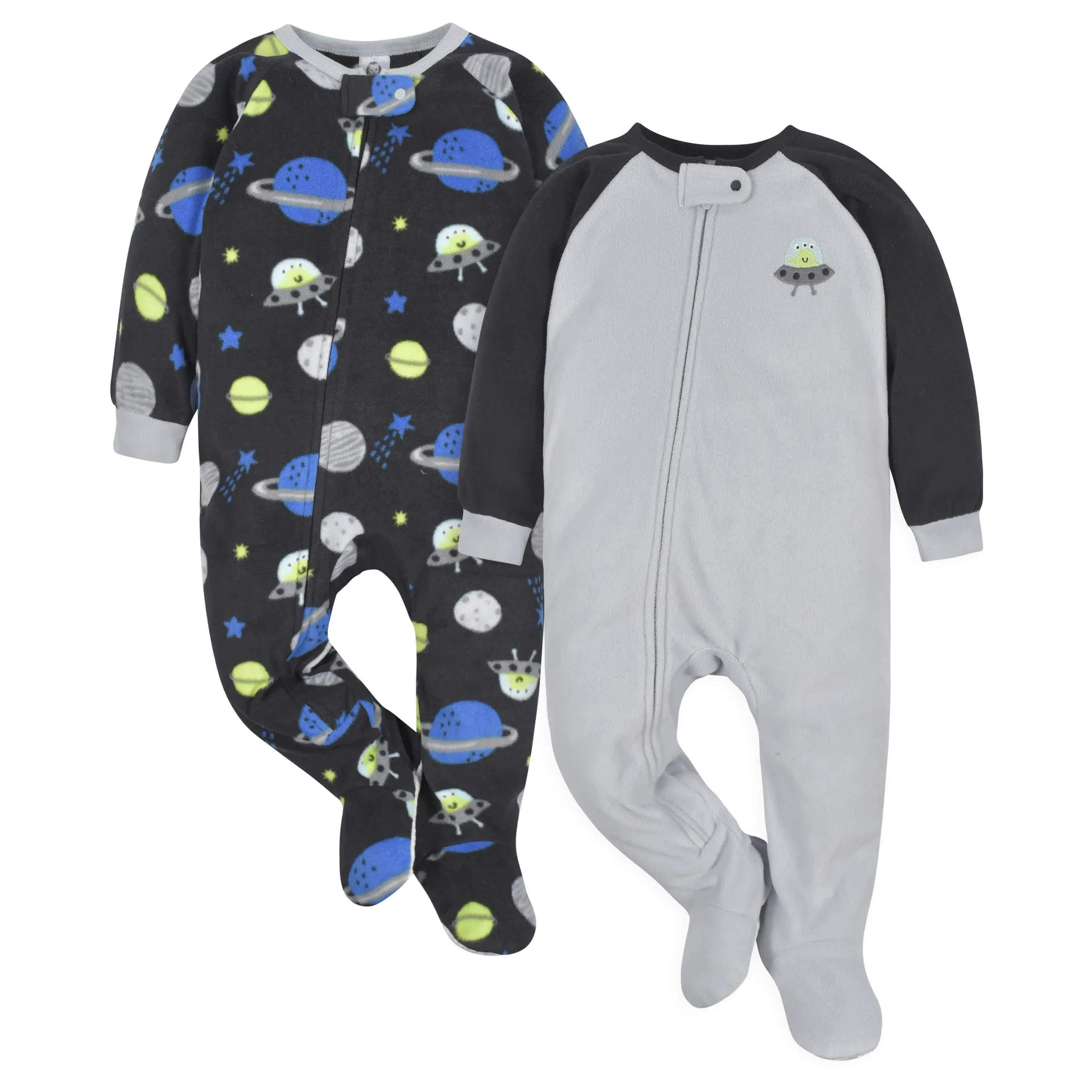 NWT Baby Boys Fleece Footie Pajamas - 2 pack