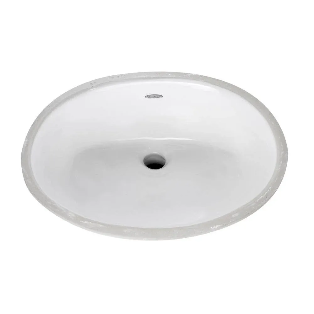 American Standard 0495.300.020 Ovalyn 17-1/8 by 14-1/8-Inch Under Counter Lavatory Sink, White