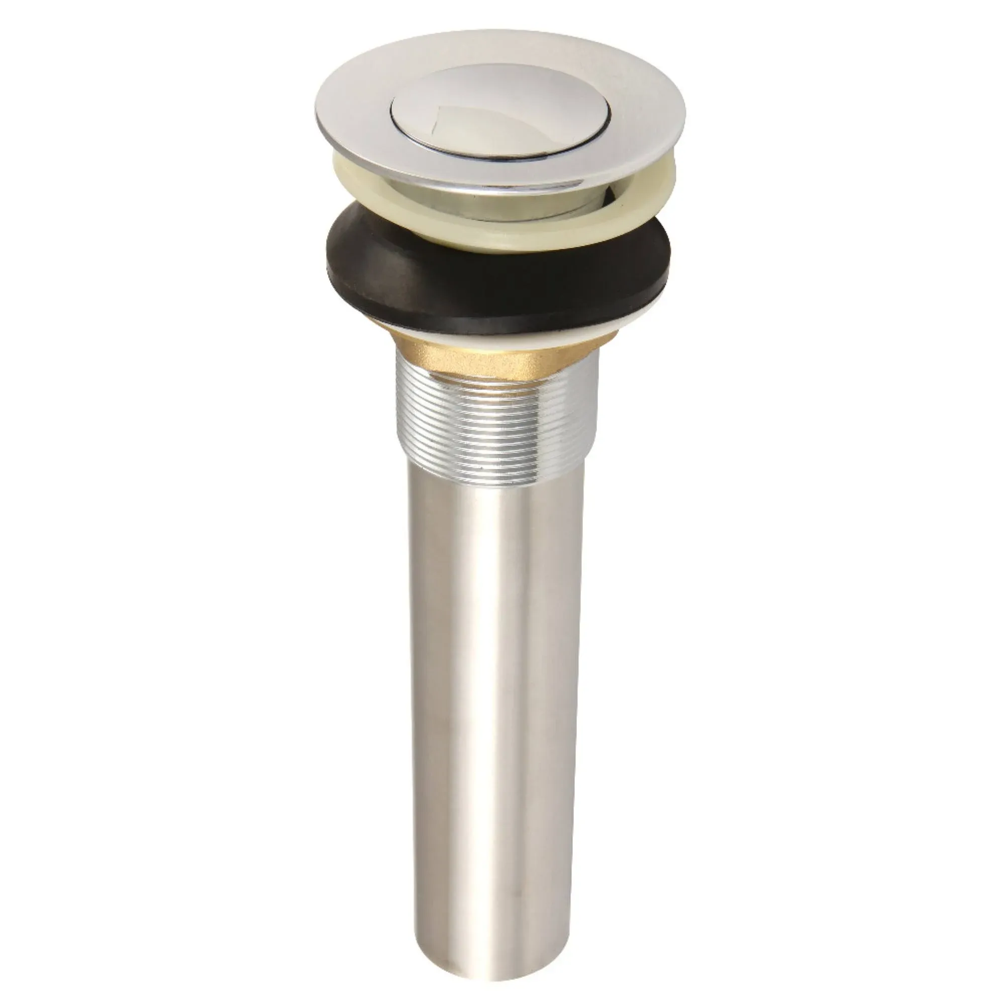 Kingston Brass Complement Push-Up Bathroom Sink Drain with Overflow