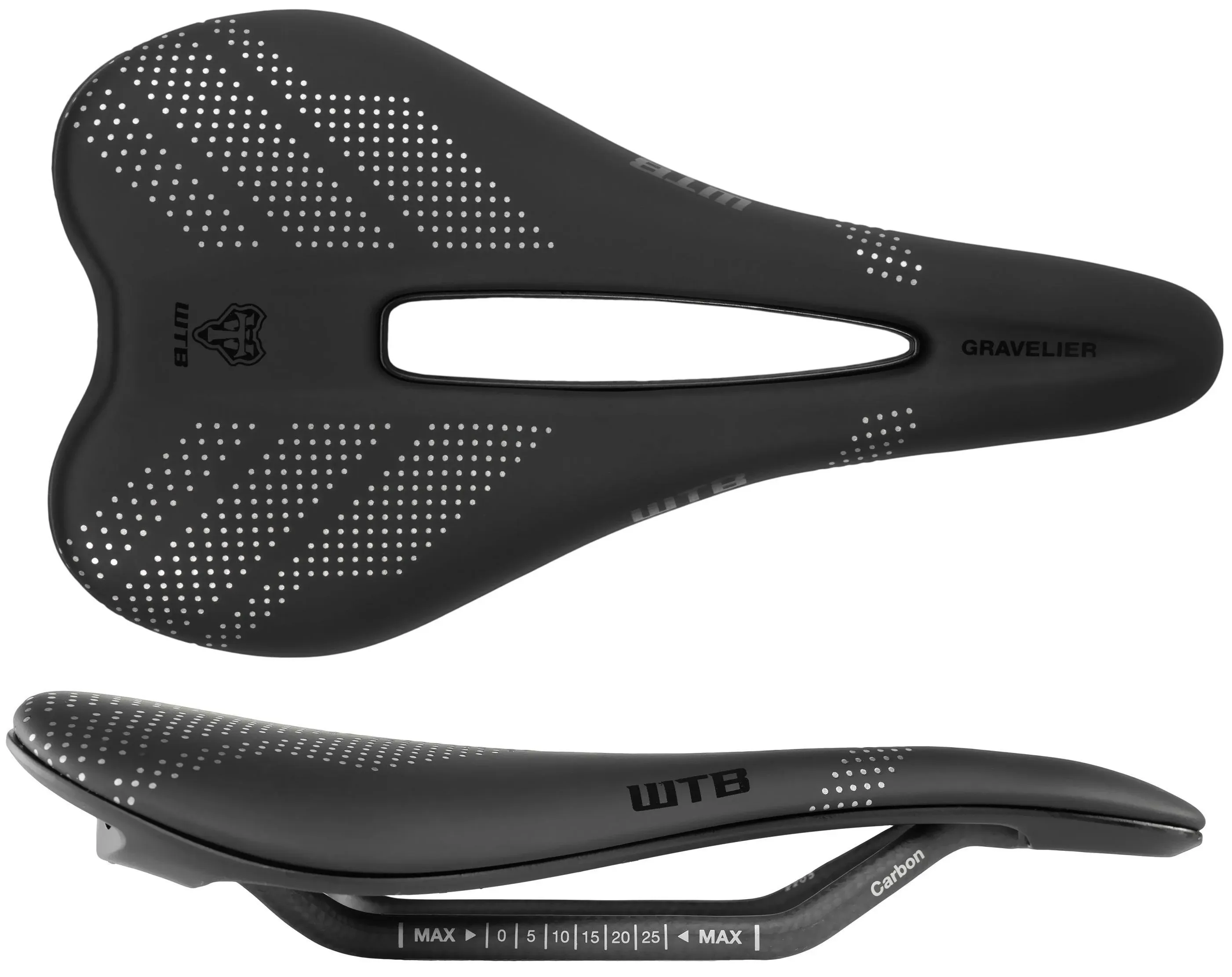 WTB Gravelier Saddle Medium Carbon Rails Black