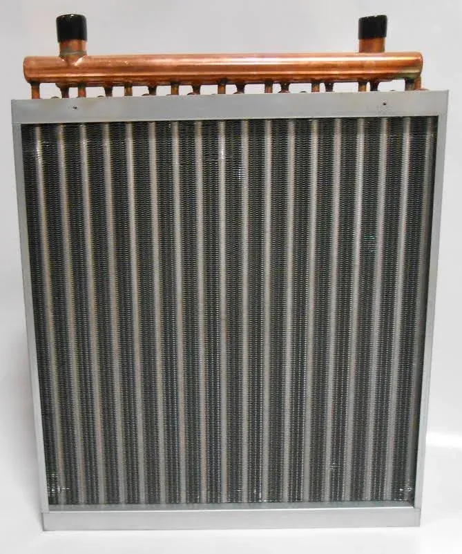 12x12 Water to Air Heat Exchanger Hot Water Coil Outdoor Wood Furnace