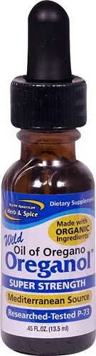 North American Herb and Spice Oreganol Oil of Oregano Super Strength - 0.45 fl oz