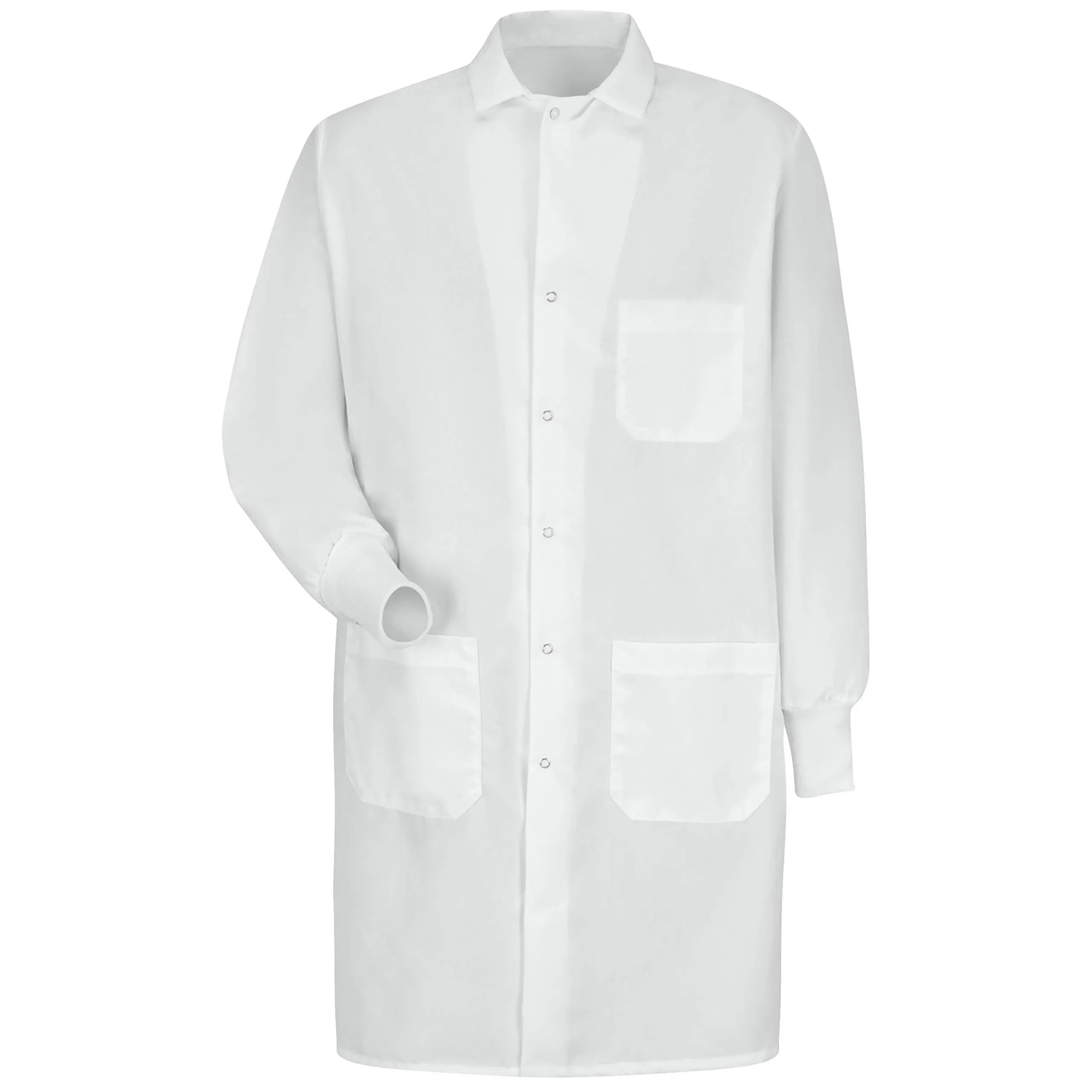 Red Kap KP70 Unisex Specialized Cuffed Lab Coat - White - XS