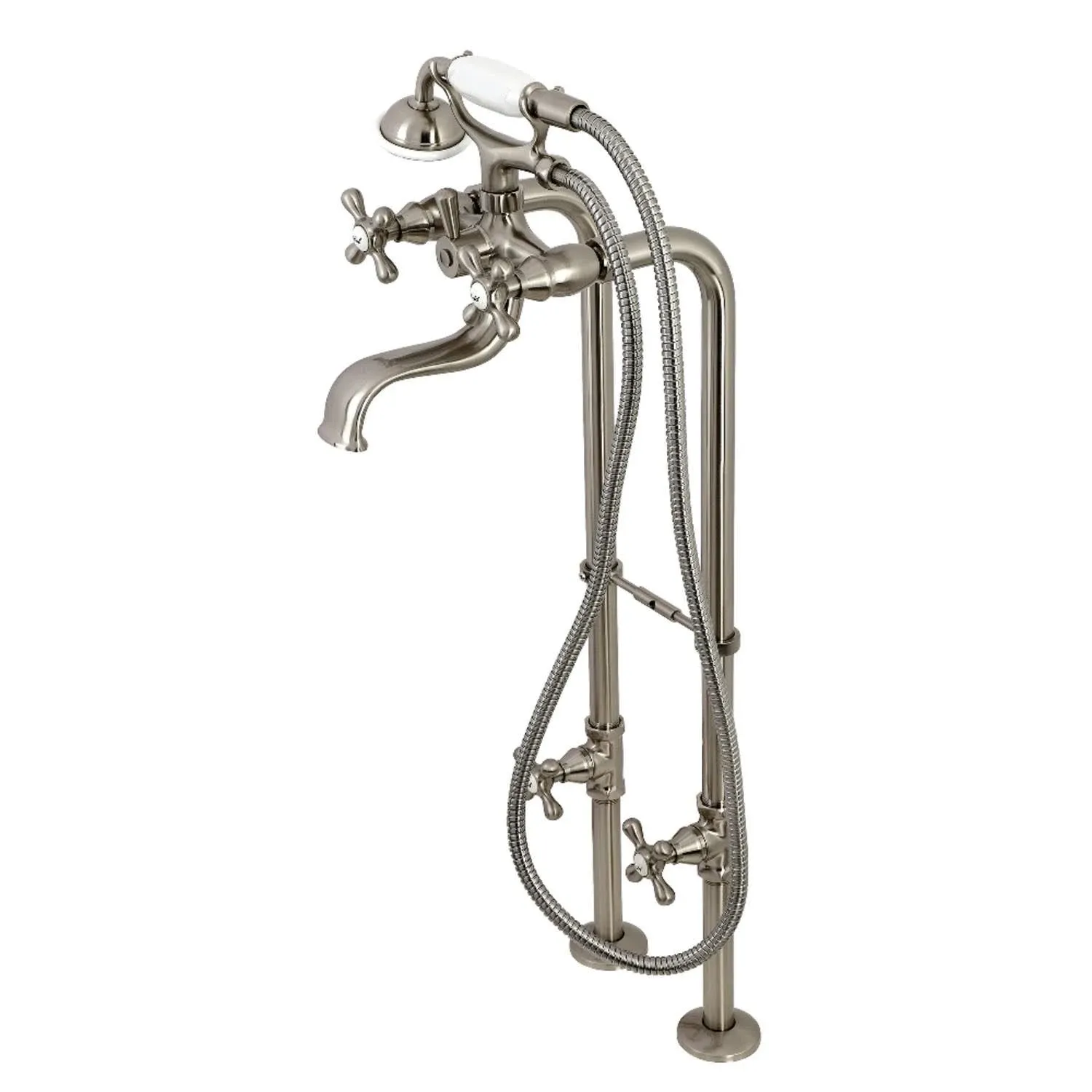 Kingston Brass CCK226K8 Kingston Freestanding Clawfoot Tub Faucet Package with ...