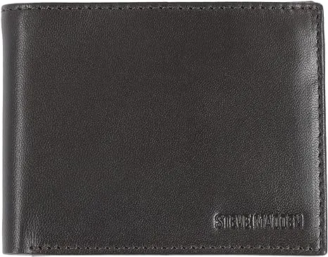 Steve Madden Men's Leather RFID Wallet Extra Capacity Attached Flip Pocket