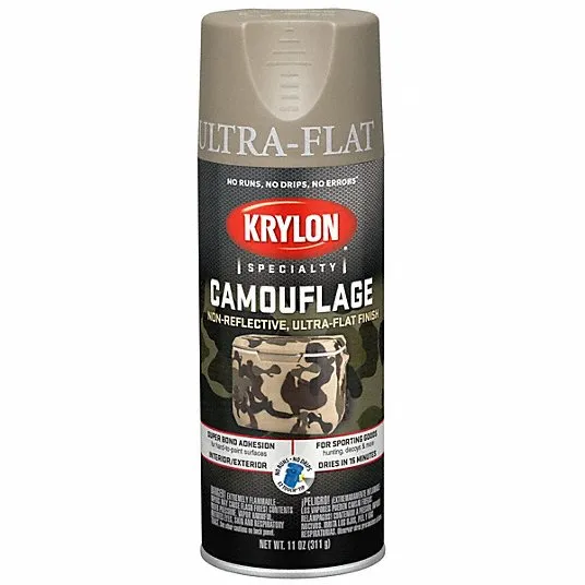 11 oz Krylon K04291777 Fusion For Plastic Khaki Spray Paint Camouflage