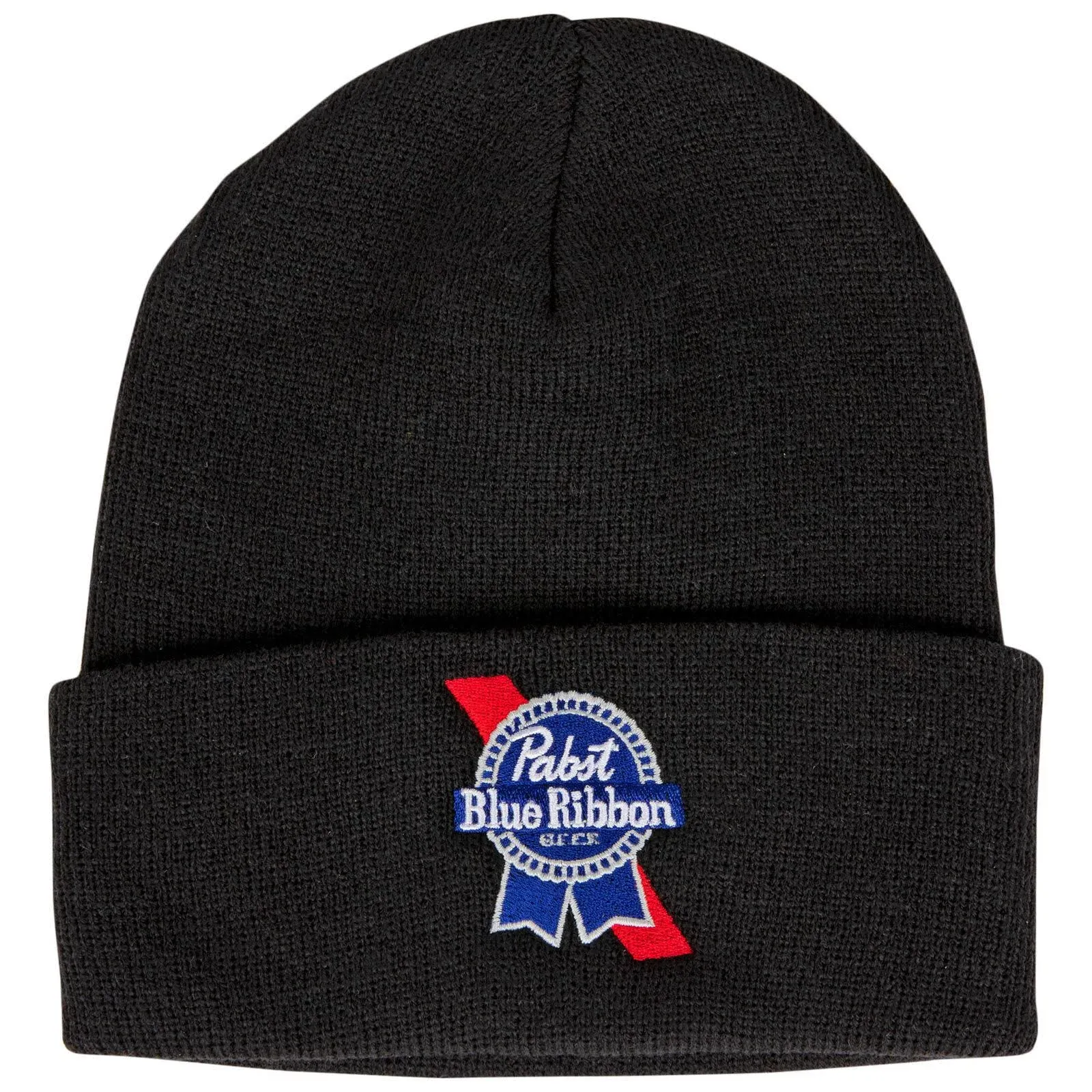 Pabst Blue Ribbon 834842 Beer Logo Cuffed Knit Beanie