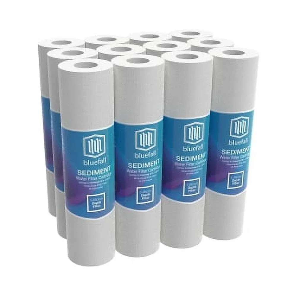 5 Micron Sediment Water Filter Cartridge 10 in. x 2.5 in. Whole House, PK 12