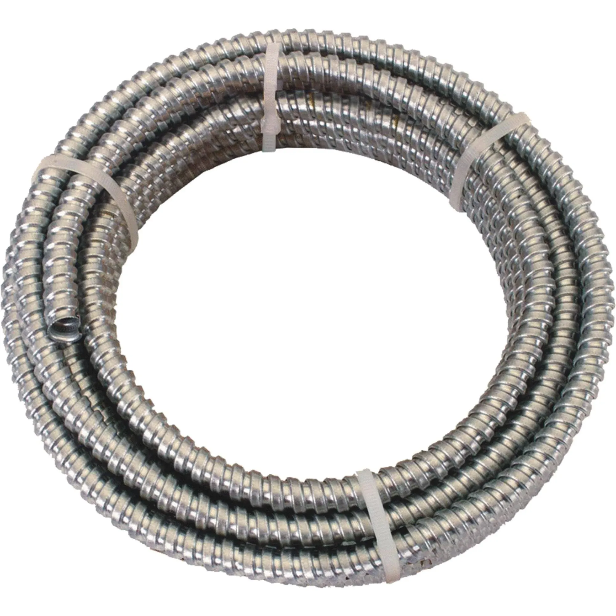 Southwire 55082303 Alflex Flexible Conduit, 3/4 in, 100 ft L, Aluminum Metallic