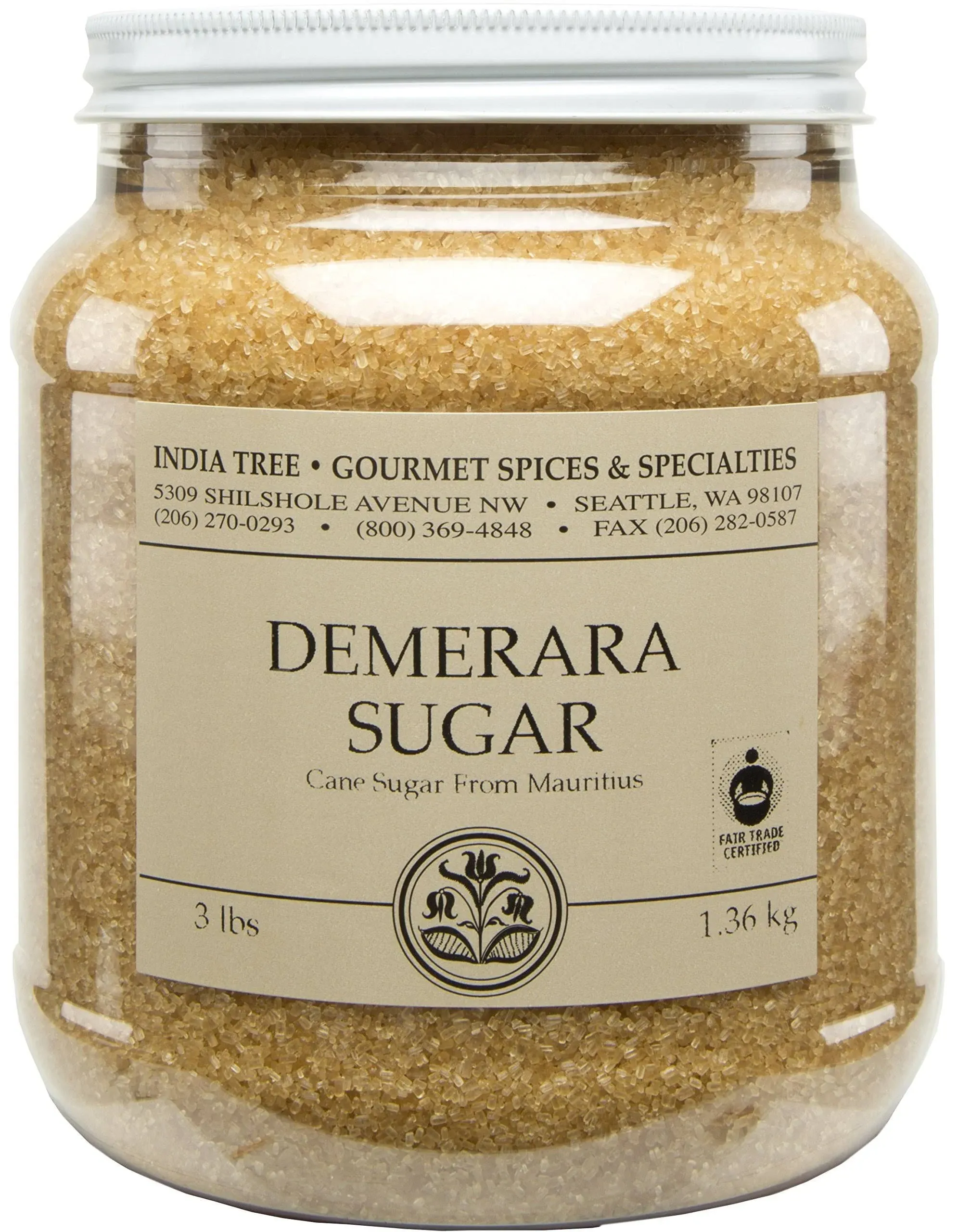 Demerara Sugar, 3 lb 3 Pound (Pack of 2)