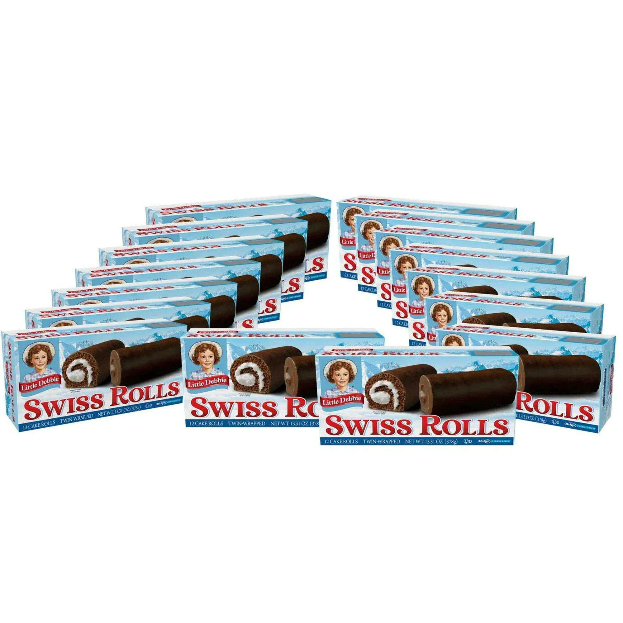 Little Debbie Swiss Rolls, Full Case of 16 Boxes