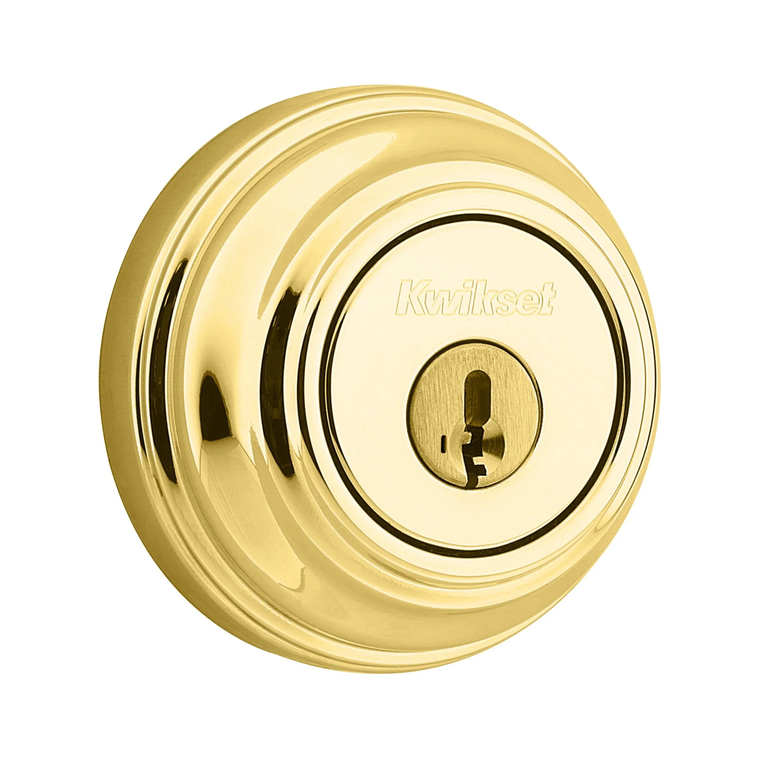 Kwikset Polished Brass SmartKey Double Cylinder Deadbolt