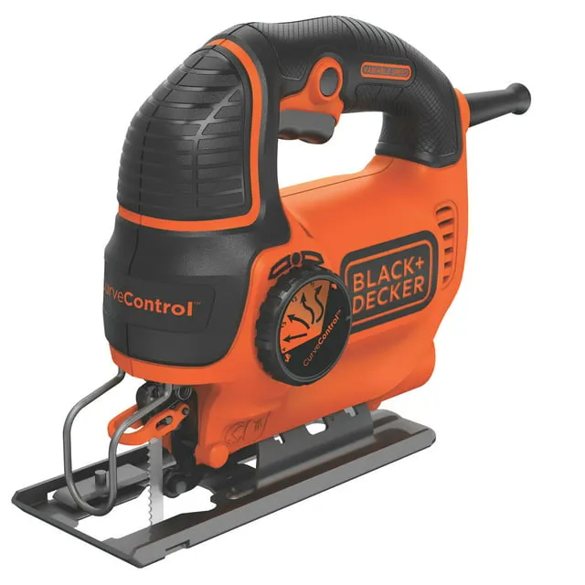 Black & Decker BDELS600C Curve Control 5 Amp Jig Saw, Shock Orange/Black