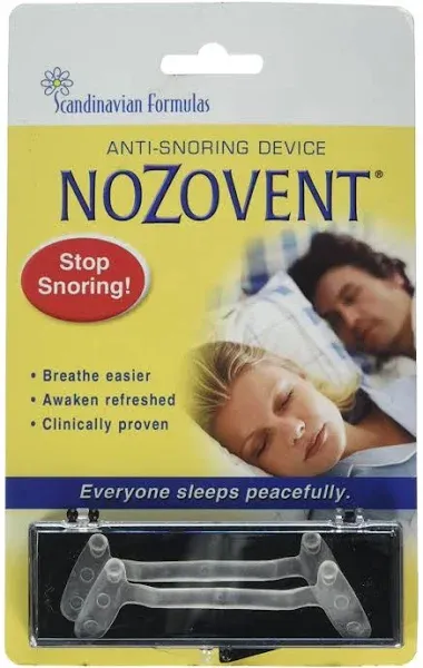 Nozovent Anti Snoring Device Scandinavian Formulas