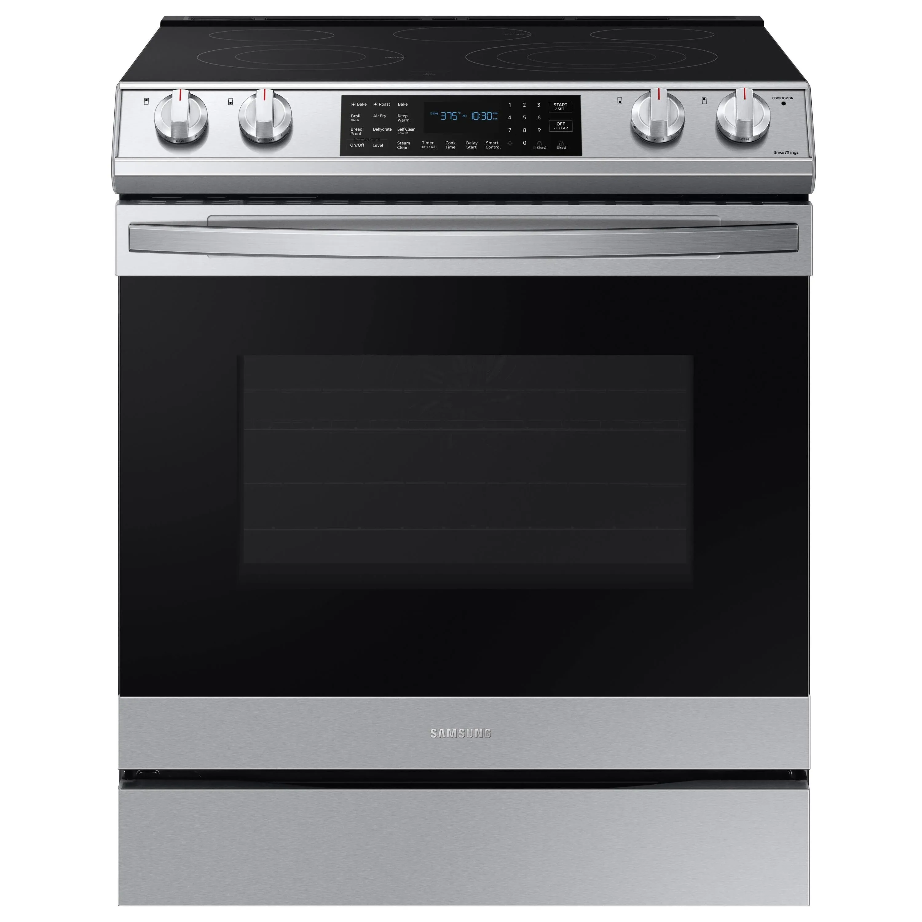 Samsung 6.3 Cu. ft. Slide-In Electric Range with Air Fry, Stainless Steel - NE63T8511SS