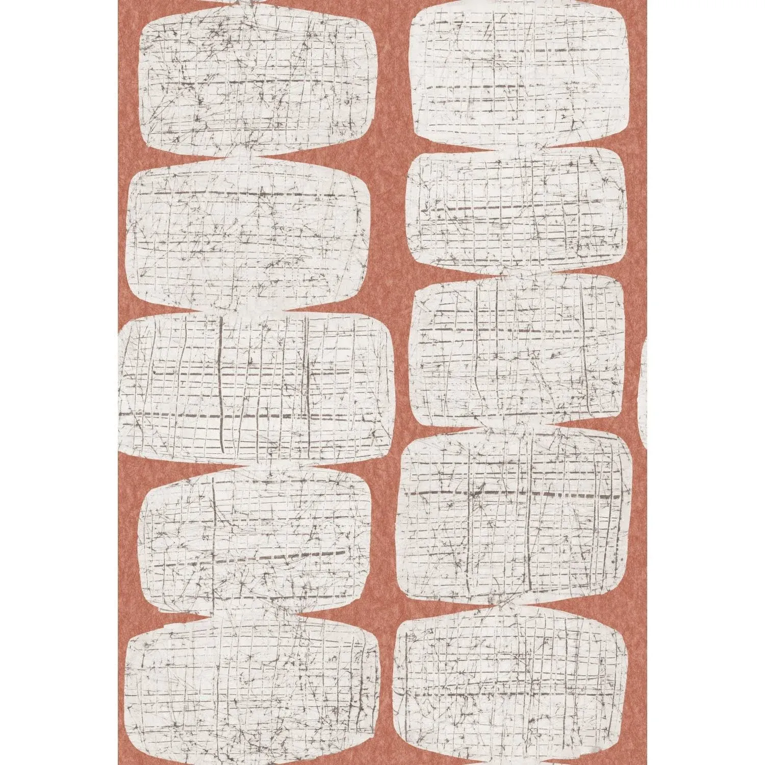 RoomMates RMK11620RL Mid-Century Beads Peel & Stick Wallpaper, Orange