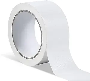 Window Weather Sealing Tape 2inch x 65.6ft Self Adhesive Window Draft Isolation Sealing Film Tape No Residue Waterproof Sealant Strip for Keep Out Cold Air Dust Rain (White)