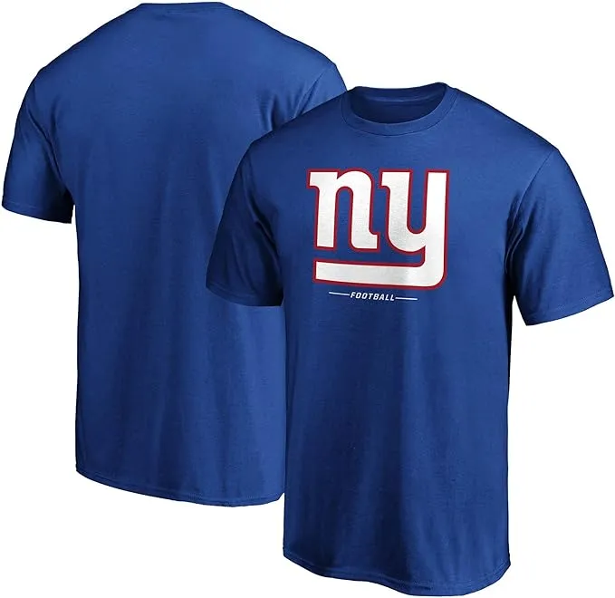 "Men's Royal New York Giants Team Lockup Logo T-shirt"