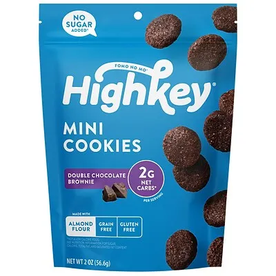 HighKey Gluten Free Double Chocolate Brownie Cookies, 2 oz., 6 Packs/Box, 6/Pack (600-00273 )