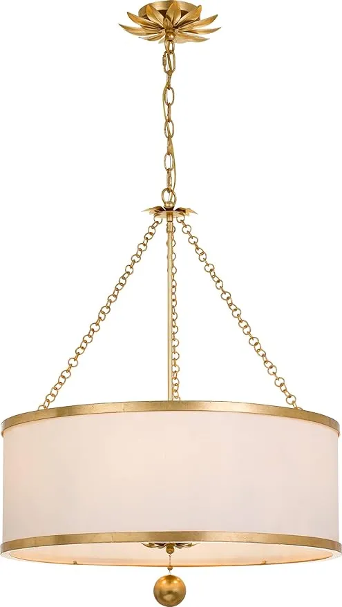 Broche 6-light Antiqued Gold Chandelier