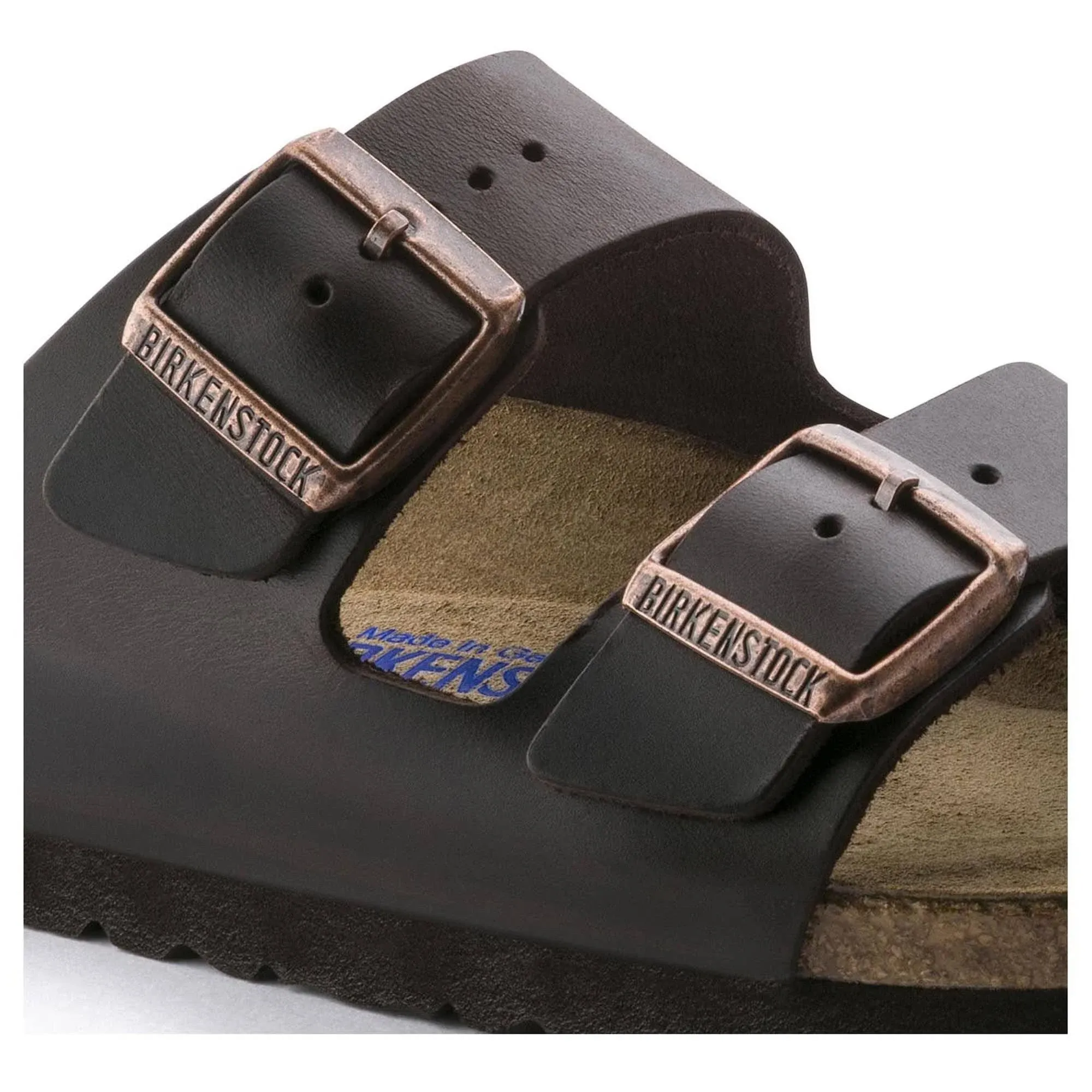 Birkenstock Arizona Soft Footbed Leather Amalfi Testa Di Moro - Unisex