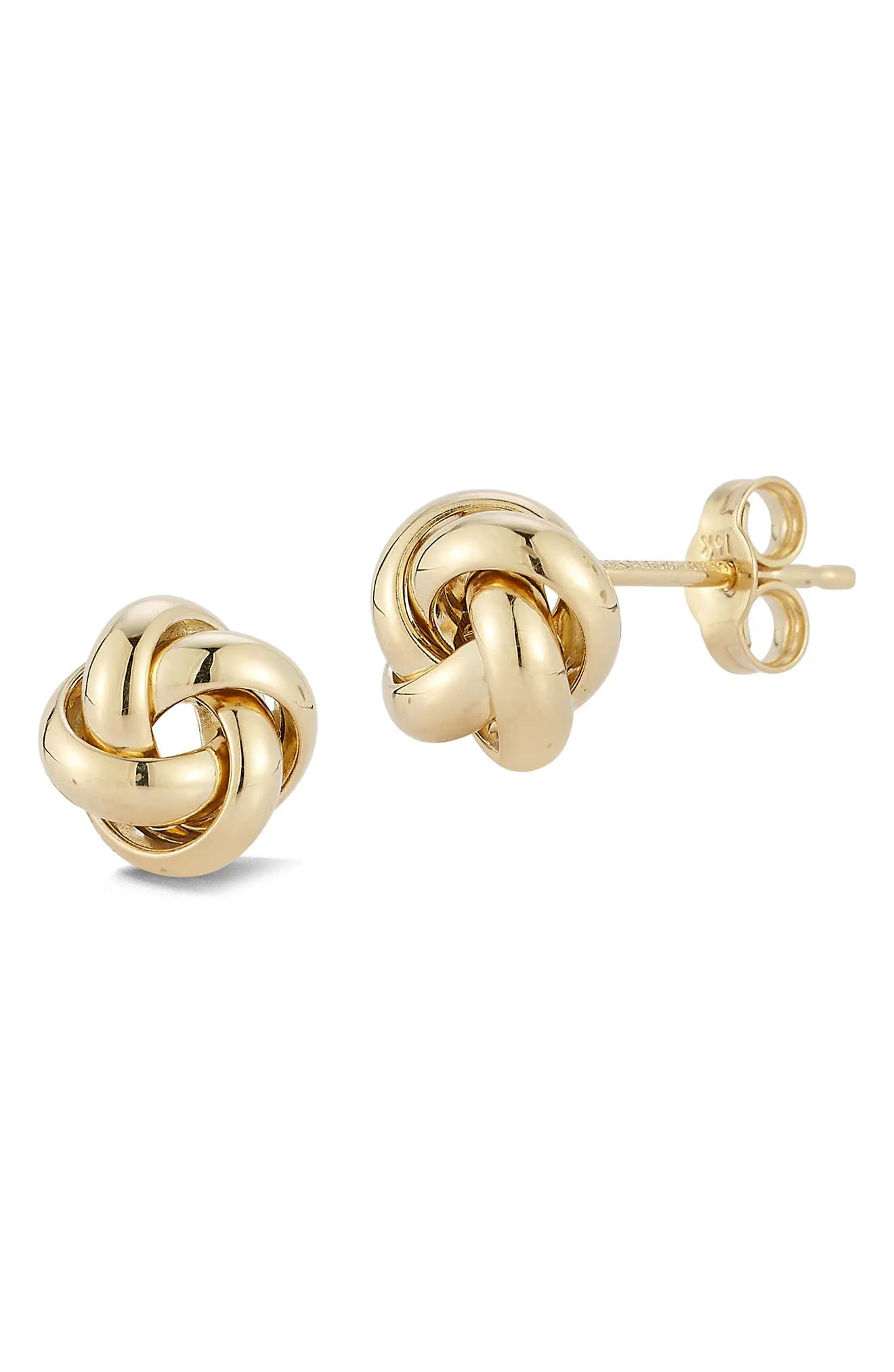 Ross-Simons 14kt Yellow Gold Love Knot Stud Earrings